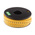 RS PRO Slide On Cable Markers, Black on Yellow, Pre-printed "1", 3.5 → 7mm Cable