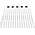 RS PRO Adhesive Cable Markers, Black on White, Pre-printed "0 → 9"