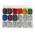 RS PRO Slide On Cable Marker Kit, Black, Blue, Brown, Green, Grey, Orange, Red, Violet, White, Yellow, Pre-printed "-,
