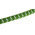 HellermannTyton Helagrip Slide On Cable Markers, White on Green, Pre-printed "5", 1 → 3mm Cable