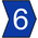 HellermannTyton Helagrip Slide On Cable Markers, White on Blue, Pre-printed "6", 1 → 3mm Cable