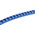 HellermannTyton Helagrip Slide On Cable Markers, White on Blue, Pre-printed "6", 1 → 3mm Cable