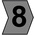 HellermannTyton Helagrip Slide On Cable Markers, Black on Grey, Pre-printed "8", 1 → 3mm Cable