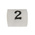 TE Connectivity Heat Shrink Cable Markers, White, Pre-printed "2", 1 → 3mm Cable
