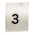 TE Connectivity Heat Shrink Cable Markers, White, Pre-printed "3", 2 → 6mm Cable