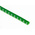 HellermannTyton Helagrip Slide On Cable Markers, White on Green, Pre-printed "5", 1 → 3mm Cable