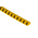 HellermannTyton Helagrip Slide On Cable Markers, Black on Yellow, Pre-printed "4", 2 → 5mm Cable
