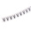 HellermannTyton Helagrip Slide On Cable Marker, Black on White, Pre-printed "V", 2 → 5mm Cable