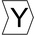 HellermannTyton Helagrip Slide On Cable Markers, Black on White, Pre-printed "Y", 2 → 5mm Cable