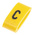 HellermannTyton Ovalgrip Slide On Cable Markers, Black on Yellow, Pre-printed "C", 2.5 → 6mm Cable