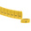 HellermannTyton HO85 Slide On Cable Markers, Black on Yellow, Pre-printed "-", 1.8 → 6.3mm Cable