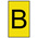 HellermannTyton Ovalgrip Slide On Cable Markers, Black on Yellow, Pre-printed "B", 2.5 → 6mm Cable