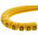 RS PRO Slide On Cable Markers, Black on Yellow, Pre-printed "D", 3 → 4.2mm Cable