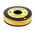 RS PRO Slide On Cable Markers, Black on Yellow, Pre-printed "V", 3 → 4.2mm Cable