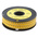 RS PRO Slide On Cable Markers, Black on Yellow, Pre-printed "B", 3.6 → 7.4mm Cable