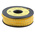RS PRO Slide On Cable Markers, Black on Yellow, Pre-printed "G", 3.6 → 7.4mm Cable