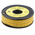 RS PRO Slide On Cable Markers, Black on Yellow, Pre-printed "N", 3.6 → 7.4mm Cable