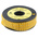 RS PRO Slide On Cable Markers, Black on Yellow, Pre-printed "P", 3.6 → 7.4mm Cable