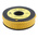 RS PRO Slide On Cable Markers, Black on Yellow, Pre-printed "X", 3.6 → 7.4mm Cable