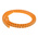 RS PRO Snap On Cable Markers, Black on Orange, Pre-printed "3", 3 → 3.4mm Cable