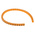 RS PRO Snap On Cable Markers, Black on Orange, Pre-printed "4", 3 → 3.4mm Cable