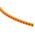 RS PRO Snap On Cable Markers, Black on Orange, Pre-printed "5", 3 → 3.4mm Cable