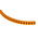 RS PRO Snap On Cable Markers, Black on Orange, Pre-printed "9", 4 → 5mm Cable