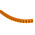 RS PRO Snap On Cable Markers, Black on Orange, Pre-printed "C", 4 → 5mm Cable