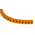 RS PRO Snap On Cable Markers, Black on Orange, Pre-printed "F", 4 → 5mm Cable