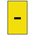 HellermannTyton HO85 Slide On Cable Markers, Black on Yellow, Pre-printed "-", 1.8 → 6.3mm Cable