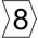 HellermannTyton Helagrip Slide On Cable Markers, Black on White, Pre-printed "8", 1 → 3mm Cable