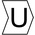 HellermannTyton Helagrip Slide On Cable Markers, Black on White, Pre-printed "U", 4 → 9mm Cable
