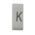 HellermannTyton HODS85 Slide On Cable Markers, Black on White, Pre-printed "K", 1.8 → 6.3mm Cable