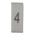 HellermannTyton HODS85 Slide On Cable Markers, Black on White, Pre-printed "4", 1.8 → 6.3mm Cable