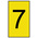 HellermannTyton Ovalgrip Slide On Cable Markers, Black on Yellow, Pre-printed "7", 1.7 → 3.6mm Cable