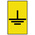 HellermannTyton Ovalgrip Slide On Cable Markers, Black on Yellow, Pre-printed "Earth", 1.7 → 3.6mm Cable