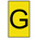 HellermannTyton Ovalgrip Slide On Cable Markers, Black on Yellow, Pre-printed "G", 1.7 → 3.6mm Cable