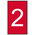 HellermannTyton Ovalgrip Slide On Cable Markers, White on Red, Pre-printed "2", 1.8 → 6.3mm Cable