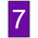 HellermannTyton Ovalgrip Slide On Cable Markers, White on Violet, Pre-printed "7", 1.8 → 6.3mm Cable