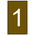 HellermannTyton Ovalgrip Slide On Cable Markers, White on Brown, Pre-printed "1", 1.8 → 3.6mm Cable