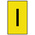 HellermannTyton Ovalgrip Slide On Cable Markers, Black on Yellow, Pre-printed "I", 1.7 → 3.6mm Cable