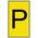 HellermannTyton Ovalgrip Slide On Cable Markers, Black on Yellow, Pre-printed "P", 1.7 → 3.6mm Cable