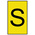 HellermannTyton Ovalgrip Slide On Cable Markers, Black on Yellow, Pre-printed "S", 1.7 → 3.6mm Cable
