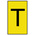 HellermannTyton Ovalgrip Slide On Cable Markers, Black on Yellow, Pre-printed "T", 1.7 → 3.6mm Cable