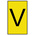 HellermannTyton Ovalgrip Slide On Cable Markers, Black on Yellow, Pre-printed "V", 1.7 → 3.6mm Cable