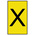 HellermannTyton Ovalgrip Slide On Cable Markers, Black on Yellow, Pre-printed "X", 1.7 → 3.6mm Cable