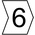 HellermannTyton Helagrip Slide On Cable Markers, Black on White, Pre-printed "6", 1 → 3mm Cable