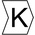 HellermannTyton HGDC Slide On Cable Markers, Black on White, Pre-printed "K", 1 → 3mm Cable