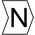 HellermannTyton HGDC Slide On Cable Markers, Black on White, Pre-printed "N", 1 → 3mm Cable