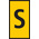 HellermannTyton Slide On Cable Markers, Black on Yellow, Pre-printed "S", 1.8 → 6.3mm Cable
